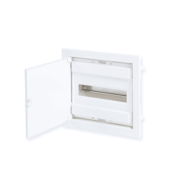 Flush Mounting 12+2 Modules 1 Row White Door