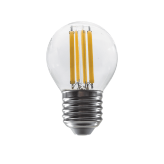 Led Filament E27 G45 6W 6500K 230V Ac 780Lm Ra80 30000H 360°