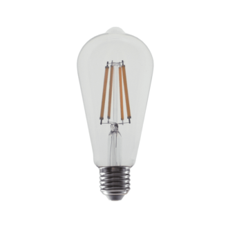 Led Filament E27 St64  10W 2700K 230V Ac 1220Lm Ra80 30000H 360°