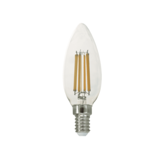 Led Filament E14 C35 6W 4000K 230V Ac 770Lm Ra80 30000H 360°