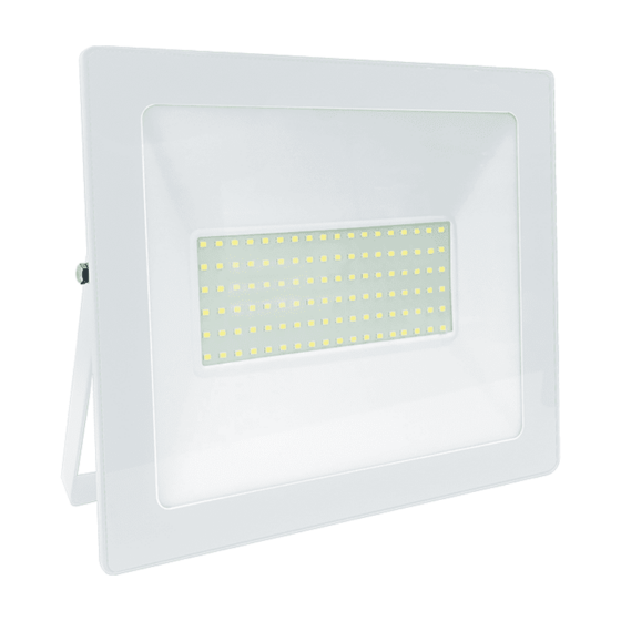 White Led Smd Flood Luminaire Ip66 100W 4000K 8600Lm 230V Ra80