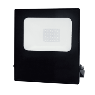 Black Led Smd Flood Luminaire Ip66 20W Rgbw 230V