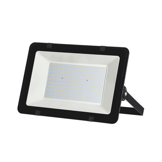 Black Led Smd Flood Luminaire Ip66 300W 3000K 24100Lm 230V Ra80