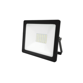 Black Led Smd Flood Luminaire Ip66 30W Blue 230V