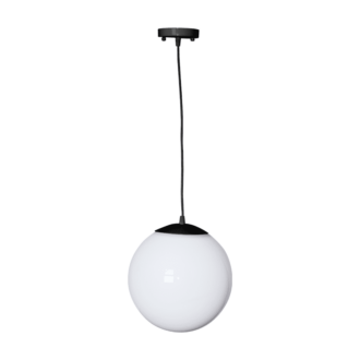 Hang Light Pmm Φ250 Pmm Opal Μαυρο Καλωδιο Ροζετα