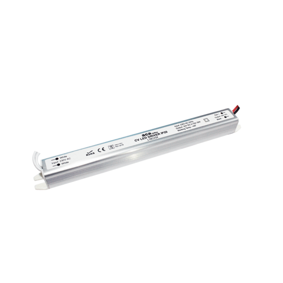 Linear Metal Cv Led Driver 18W 230V Ac-24V Dc 0.75A Ip20 With Cables