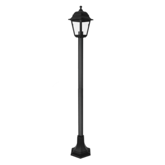 4S Plastic Floor Garden Black Luminaire 100Cm E27 Ip44