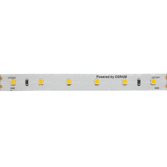 Led Smd Strip 24V Dc 12W/M 4000K 1250Lm/M Ip20 10Mm Cri80 Osram 2835 60Leds/M 3Sdcm 5M Reel 5Yrs