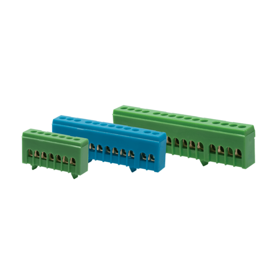 7 Holes Blue Neutral Terminal For Din Rail