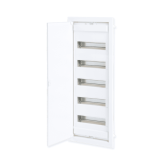 Flush Mounting 60+10 Modules 5 Rows White Door