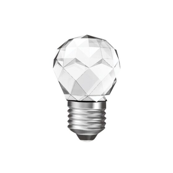 Led Cob E27 G45 3W 3000K 230V Ac 300Lm Ra80 25000H 360° Crystal