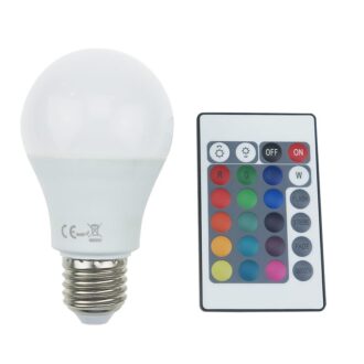 Led Smd E27 A60 8W Ir Rgb+3.000K 230V Ac 650Lm Ra80 30000H 270°