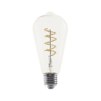 Led Filament E27 Dim St64 4W Spiral 1800K 230V Ac 300Lm Ra80 30000H 360°