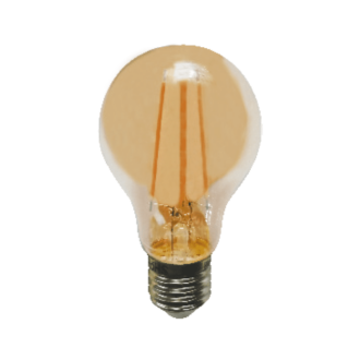 Led Filament E27 Step-Dim A60 8W Amber 2700K 230V Ac 940Lm Ra80 30000H 360°