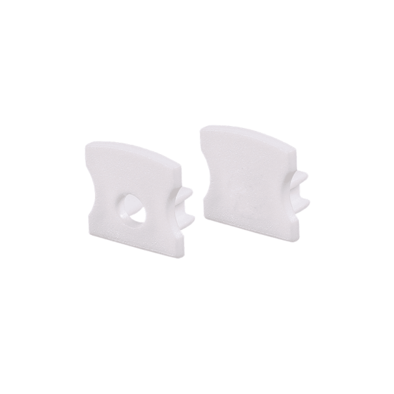 Set Of White Plastic End Caps For Profile P113