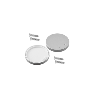 Set Of Silver Plastic End Caps For Profile P66