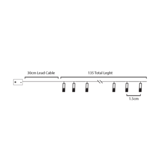 10 Led Λαμπακια Σε Σειρα Με Μπαταριεσ (2Xaa)