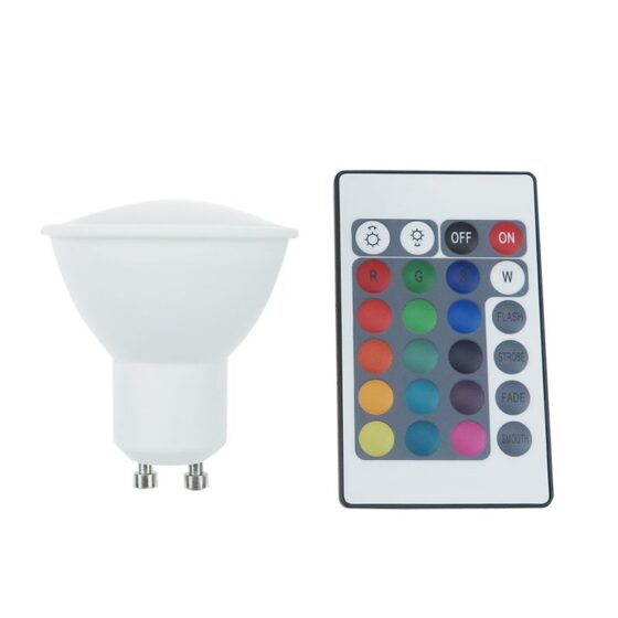 Led Smd Gu10 5W Ir Rgb+3.000K 230V Ac 400Lm Ra80 30000H 75°