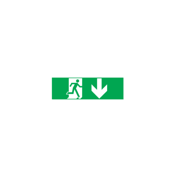 Arrow Down Sticker For Exit/Emergency Lighting