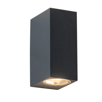 Gu10 Wall Luminaire 230V Ac Dark Grey Ip65 Max.2X35W