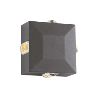 Led Hp Wall Luminaire 5W 170Lm 15° 230V Ac 3.000K Dark Grey Cri80 Ip54 30.000Hrs