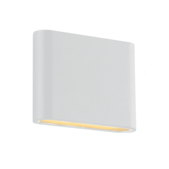 Led Smd Wall Luminaire 7W 310Lm 60° 230V Ac 3.000K Matt White Cri80 Ip54 30.000Hrs