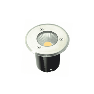 Led Round Cob Inground Spot Luminaire 7W 450Lm 3000K 45° 230V Ac Ip67 Ra80 30000Hrs