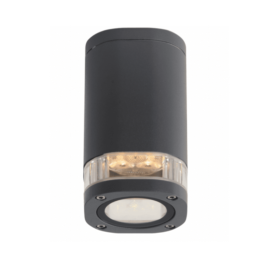 Gu10 Ceiling Luminaire 230V Ac Dark Grey Ip54 Max.35W