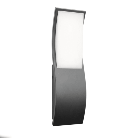 Led Smd Wall Luminaire 7W 520Lm 120° 230V Ac 3.000K Dark Grey Cri80 Ip65 30.000Hrs