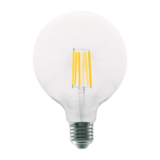 Led Filament E27 G125 12W 2700K 230V Ac 1540Lm Ra80 30000H 360°