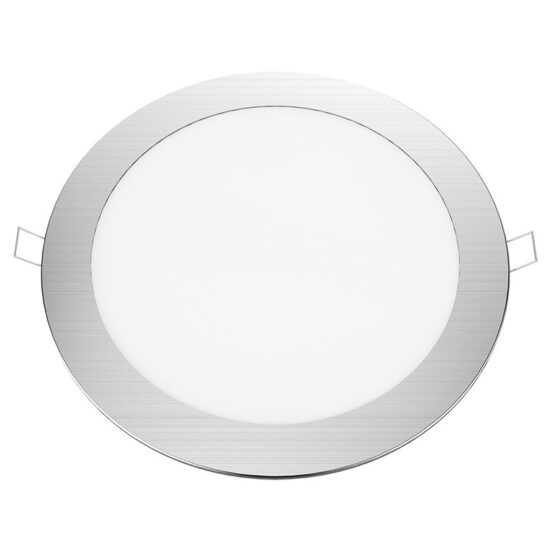 Νικελ Ματ Στρογγυλο Led Πανελ Χωνευτο 18W 6500K 1800Lm Φ220Mm 230V Ac Ra80