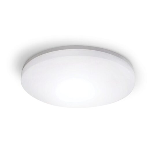 Λευκο Στρογγυλο Φ/Σ Led Με Αισθητηρα Κιν. 24W 2400Lm Cct(3000/4000/6500K) Φ280Mm 120° 230V Ip54 Ra80