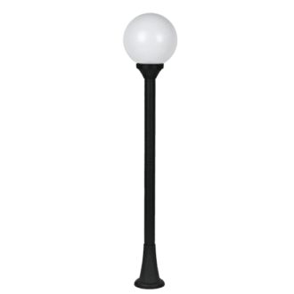 Plastic Floor Garden Black Luminaire 100Cm Φ200 E27 Ip44