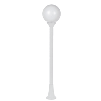 Plastic Floor Garden White Luminaire 100Cm Φ200 E27 Ip44