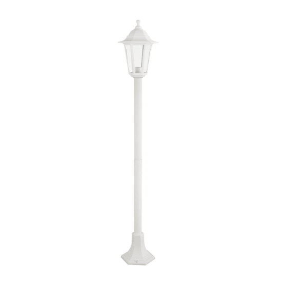 6S Plastic Floor Garden White Luminaire 100Cm E27 Ip44