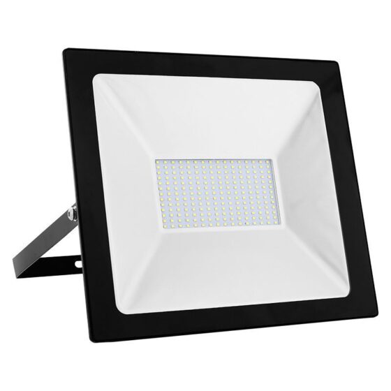 Black Led Smd Flood Luminaire Ip66 150W 6000K 13200Lm 230V Ra80