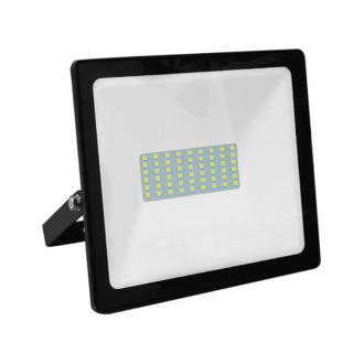 Black Led Smd Flood Luminaire Ip66 50W 3000K 4000Lm 230V Ra80