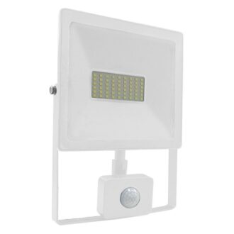 White Sensor  Led Smd Flood Luminaire Ip66 50W 6000K 4500Lm 230V Ra80