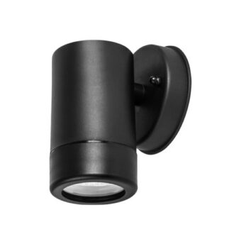 One Beam Black Pp Wall Light Gu10Max.3W Led Ip65