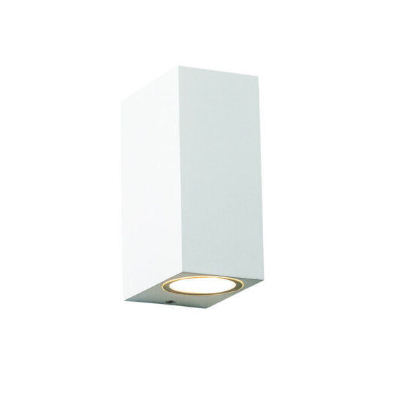 Gu10 Wall Luminaire Plastic 230V Ac White Ip65 Max.2X3W Led