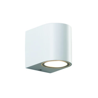 Gu10 Wall Luminaire  Plastic 230V Ac White Ip65 Max 3W Led