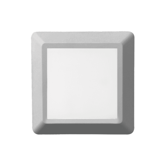 Led Wall Square Luminaire Grey 230V Ac Ip65 4W 3000K 270Lm Ra80