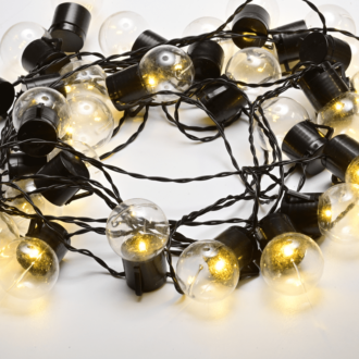 25 Led Ball String Light Ø4Cm Ww 3Aa Μπατ. Remote Με 8 Προγραμ. Ip 44 Μηκοσ 7