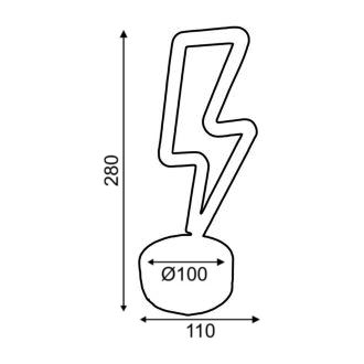 34 Neon Led Λαμπακια Με Μπαταρια (3Xaa)/Usb