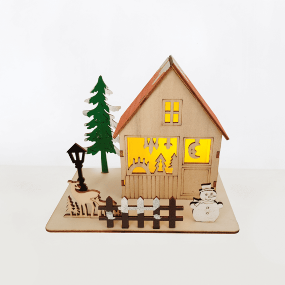 "Wooden Xmas House"