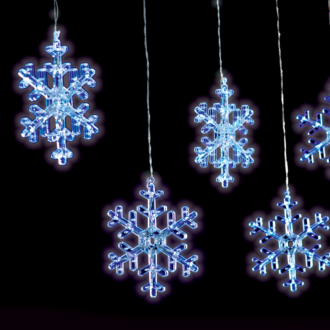 "Snowflake Icicle" 120 Cw Led Βροχη