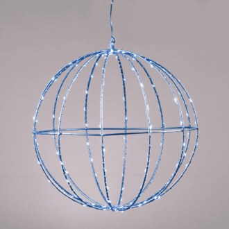 "D30Cm Silver Ball" 144 Μινι Led Λαμ