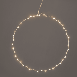 "D30Cm Silver Round" 45 Μινι Led Λαμ