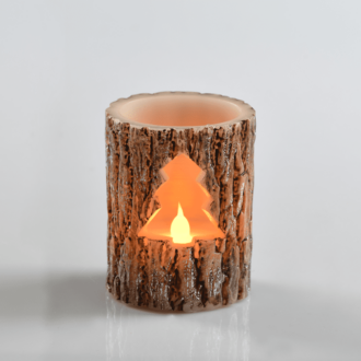 "Xmas Tree Wax Candle"