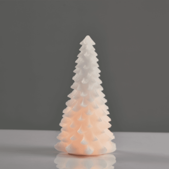 "White Xmas Tree Wax Candle"